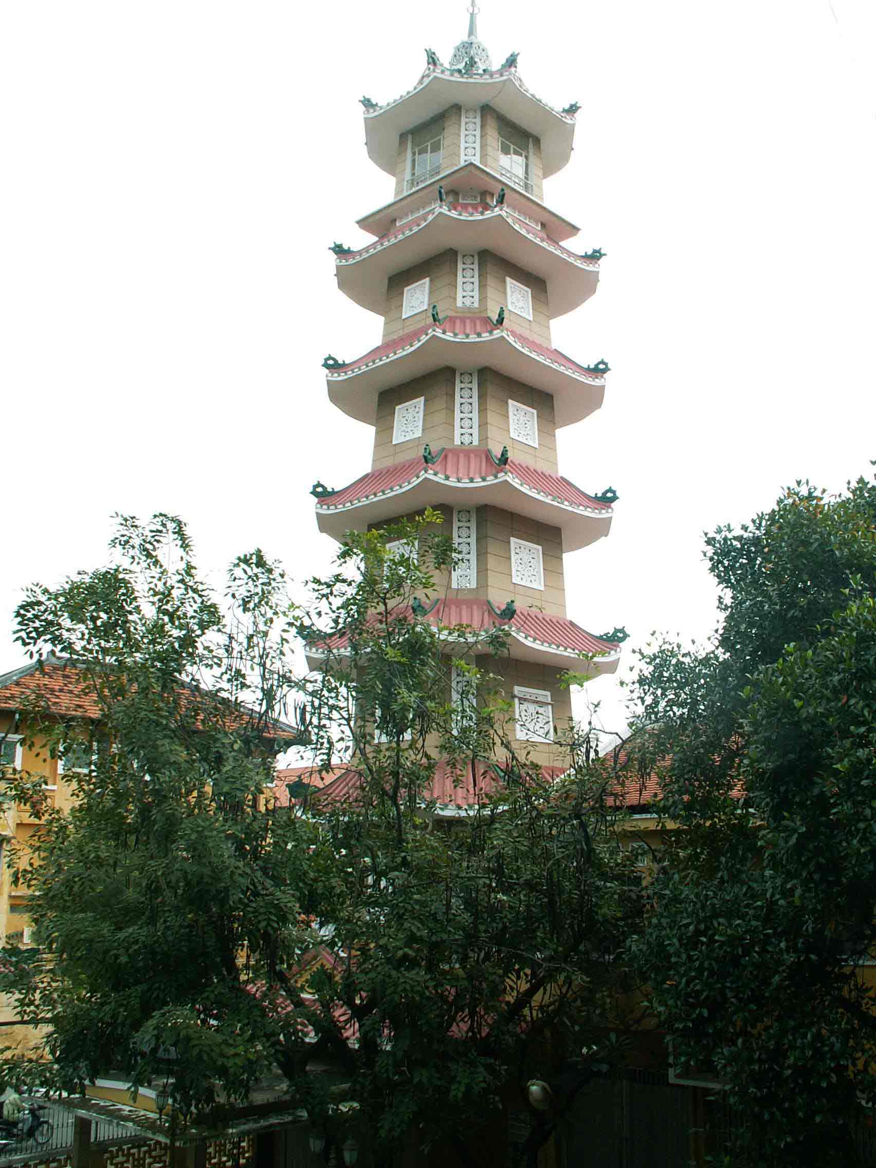 Bell tower of Xá Lợi Pagoda in Ho Chi Minh City